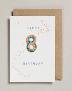 Rainbow 8 Iron On Patch Card