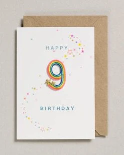 Rainbow 9 Iron On Patch Card