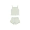 Pointelle Tank + Shortie Set In Mint -LITTLE Baby Gear little quincy mae pointelle tank shortie set in mint 1155571455