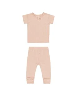 Pointelle Tee + Legging In Melon