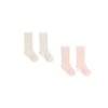 Sock Set In Ivory + Bubblegum 2 Sock Set In Ivory + Bubblegum -LITTLE Baby Gear little quincy mae sock set in ivory bubblegum 1155573841