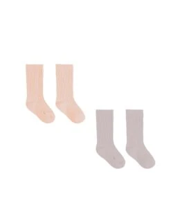 Socks Set In Melon + Lavender