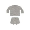 Summer Knit Set In Heathered Blue