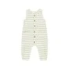 Waffle Jumpsuit In Mint Stripe -LITTLE Baby Gear little quincy mae waffle jumpsuit in mint stripe 1155573869