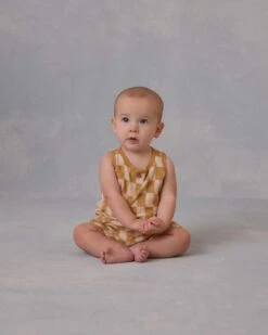 Baby Tank Set In Marigold Check -LITTLE Baby Gear little rylee cru baby tank set in marigold check 1155571345