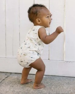 Bubble Onesie In Nautical -LITTLE Baby Gear little rylee cru bubble onesie in nautical 1166415654