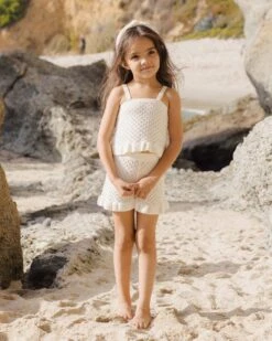 Crochet Tank Set In Ivory