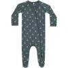 Footed Sleeper In Anchors -LITTLE Baby Gear little rylee cru footed sleeper in anchors 48024854200612
