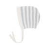Knit Bonnet In Light Blue Stripe -LITTLE Baby Gear little rylee cru knit bonnet in light blue stripe 51066939113764