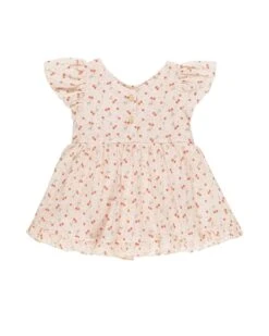 Lilia Romper In Cherries -LITTLE Baby Gear little rylee cru lilia romper in cherries 51066941604132