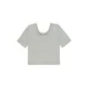 Pointelle Tee In Seafoam -LITTLE Baby Gear little rylee cru pointelle tee in seafoam 1155571264