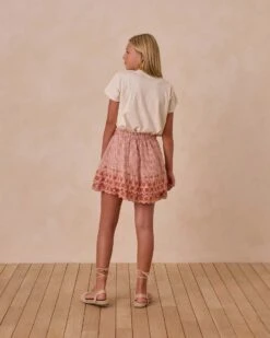 Rose Mini Skirt In Poppy Gingham -LITTLE Baby Gear little rylee cru rose mini skirt in poppy gingham 51066982465828