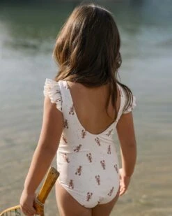 Scoop Back Onepiece In Lobsters -LITTLE Baby Gear little rylee cru scoop back onepiece in lobsters 1166415690