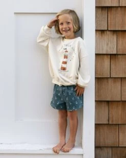Sweatshirt In Lighthouse -LITTLE Baby Gear little rylee cru sweatshirt in lighthouse 1166415678