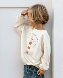 Sweatshirt In Lighthouse -LITTLE Baby Gear little rylee cru sweatshirt in lighthouse 1166415679