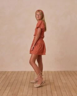 Teen Tiered Mini Skirt In Poppy -LITTLE Baby Gear little rylee cru teen tiered mini skirt in poppy 1155571308