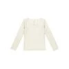 Textured Long Sleeve Top In Ivory