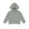 Zip-up Tech Hoodie In Heathered Eucalyptus