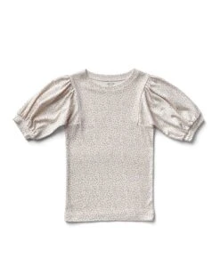 Balloon Tee In Confetti Print, Blueberry