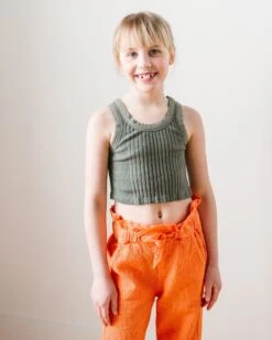 Cruz Cropped Tank In Jungle