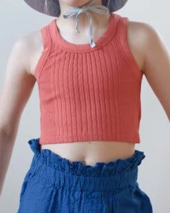 Cruz Cropped Tank In Piment