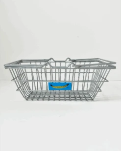 Teeny Tiny Market Basket In Silver