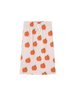 Apples Long Skirt In Pastel Pink