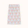 Bows Long Skirt In Pastel Blue