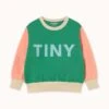 Color Block Sweatshirt In Emerald -LITTLE Baby Gear little tiny cottons color block sweatshirt in emerald 1155573157