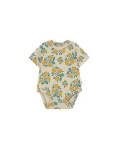 Flowers Rib Body In Dark Vanilla