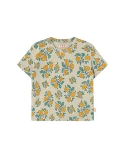 Flowers Tee In Dark Vanilla