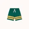 Stripes Logo Short In Dark Emerald