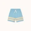 Stripes Logo Short In Dusty Blue -LITTLE Baby Gear little tiny cottons stripes logo short in dusty blue 1155573162