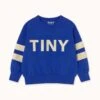 Stripes Logo Sweatshirt In Ultramarine -LITTLE Baby Gear little tiny cottons stripes logo sweatshirt in ultramarine 51133260792100