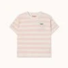 Stripes Tee In Pastel Pink/off-white -LITTLE Baby Gear little tiny cottons stripes tee in pastel pink off white 1155573202