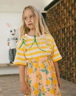 Stripes Tee In Yellow/light Cream -LITTLE Baby Gear little tiny cottons stripes tee in yellow light cream 1155573198