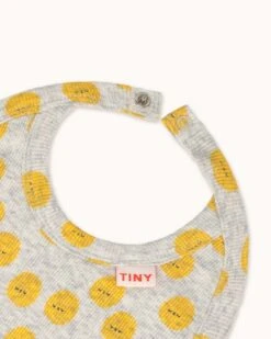 Sun Rib Bib In Light Grey Heather -LITTLE Baby Gear little tiny cottons sun rib bib in light grey heather o s 1155572966