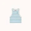 Tank Top Stripes In Dusty Blue/off-white