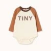 Tiny Color Block Bodysuit In Cream