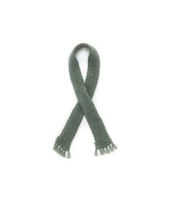 Bear Striped Sweater + Scarf In Green -LITTLE Baby Gear little tun tun bear stripped sweater scarf in green 49756311617828