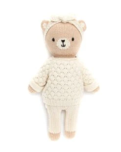 Bear With Sweater + Headband In Natural