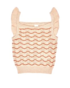 Elara Top In Linen & Toasted Nut