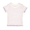Lara Top In Fragrant Lilac Stripes