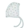 Pointelle Bonnet In Light Blue Little Oranges -LITTLE Baby Gear little tun tun pointelle bonnet in light blue little oranges 1155572628