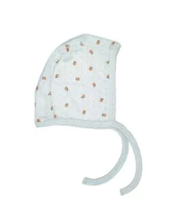 Pointelle Bonnet In Light Blue Little Oranges
