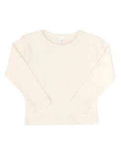 Pointelle Top In White Swan