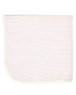 Ribbed Blanket In Fragrant Lilac Stripes
