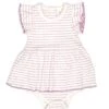 Valeria Romper In Fragrant Lilac Stripes