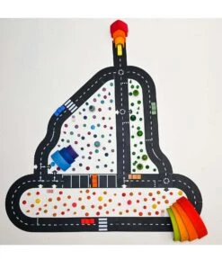 King Of The Road Extra Long With Cars -LITTLE Baby Gear little waytoplay king of the road extra long with cars 48715951735076