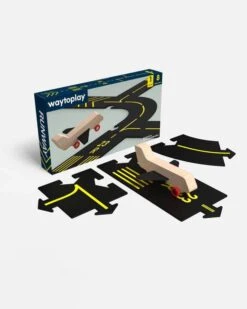 Runway Airport Set With Wooden Plane